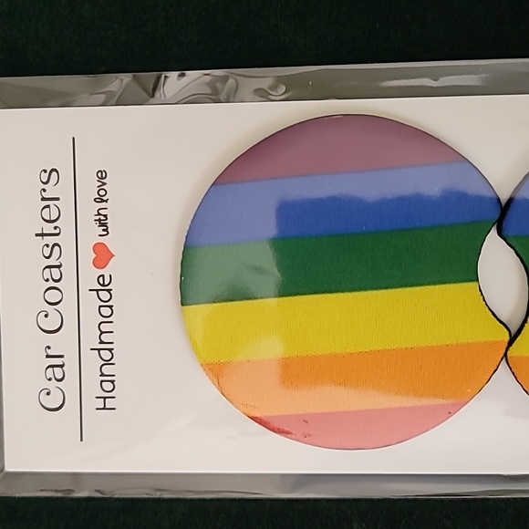 Homemade Pride car coasters! - Picture 2 of 4